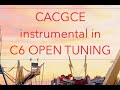 Cacgce  open tuning on crack feat trackeraudio on djumbe drums song in c6 tuning shaky chill