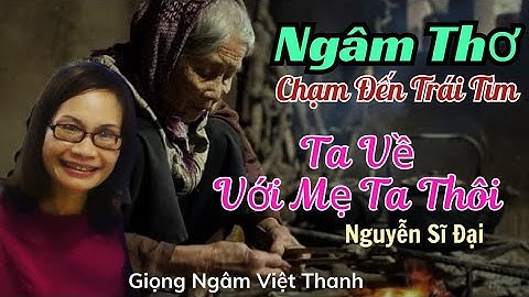 Tiếng Thơ Tha Thiết Trăn Trở - Ta Về Với Mẹ Ta Thôi - Nguyễn Sĩ Đại