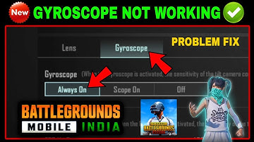 GYROSCOPE NOT WORKING PROBLEM in PUBG MOBILE & BGMI | pubg gyro setting | bgmi gyro not working