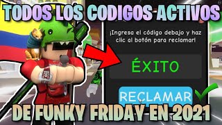 TODOS LOS CODIGOS/(CODES) ACTIVOS DE FUNKY FRIDAY EN 2021 | Roblox FNF