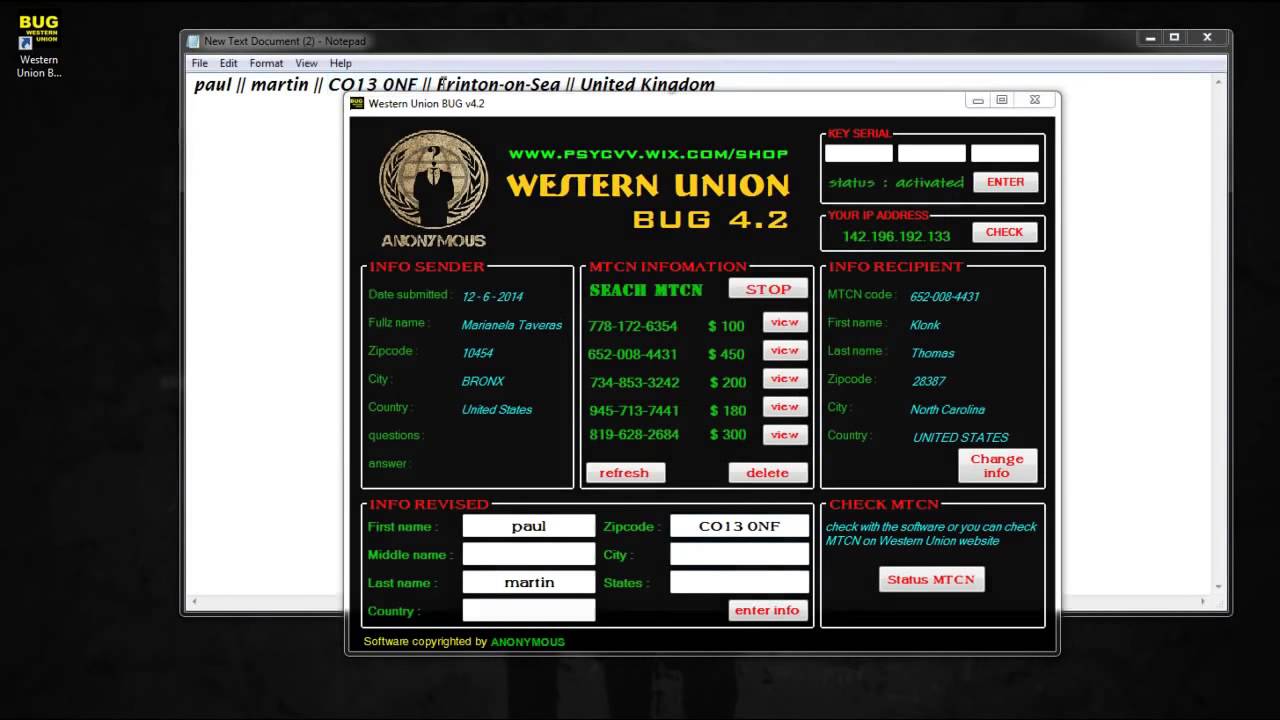 Western Union Mtcn Generator Hack Western Union Mtcn Generator Hack