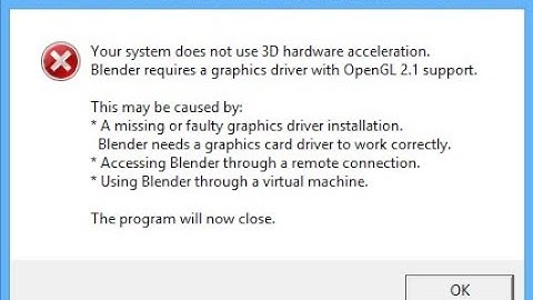 Blender Error Solution:  Can