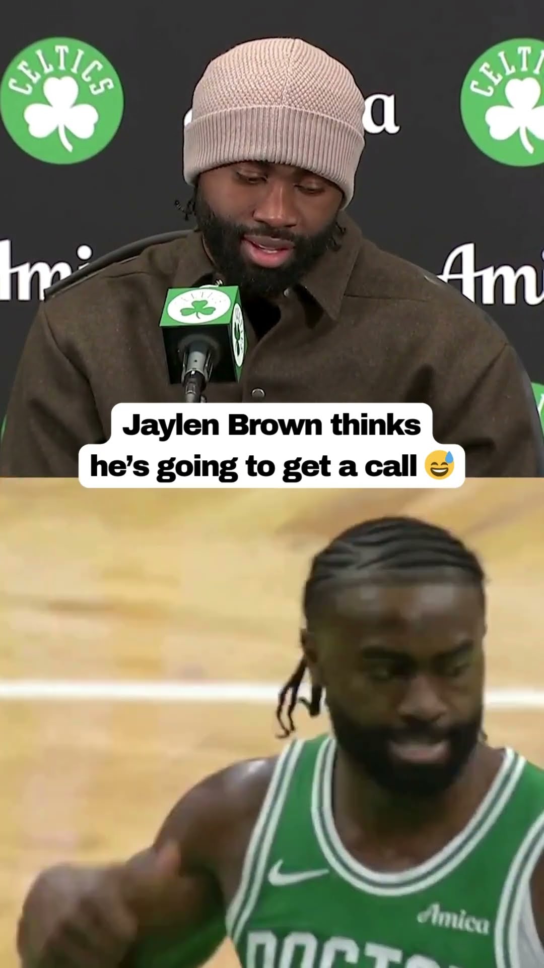 Jaylen Brown on his controversial celly ?