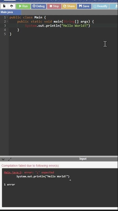 Java - First Program - Hello World - YouTube