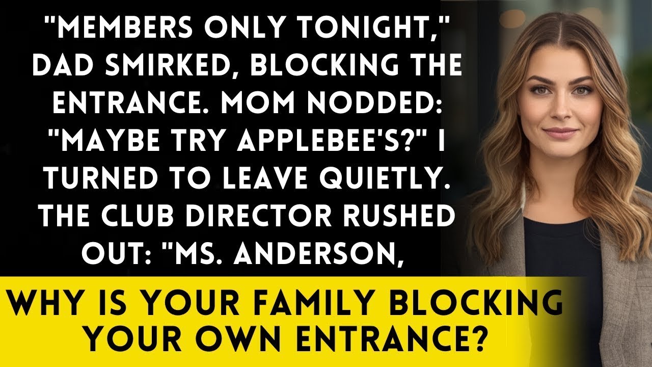 Family Kicked Me Out Of Christmas Dinner - I Own The Country Club They're Trying To Join