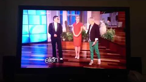 PSY teaches Britney Spears Gangnam style dance