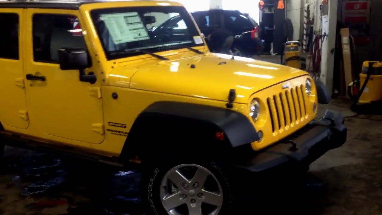 2015 Jeep Wrangler Baja Yellow for Sale - YouTube