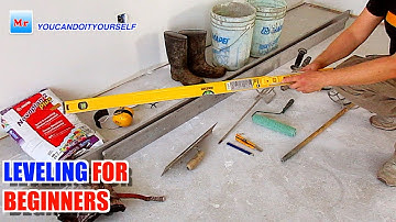 Concrete Floor Levelling With Straight Edge  For Beginners