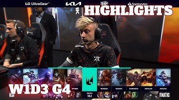 KOI vs FNC - Highlights | Week 1 Day 3 LEC Winter 2023 | KOI vs Fnatic W1D3