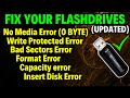 How to fix usb no media flash drive  no media pendrive fix  there is no media in the device