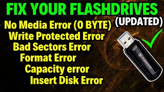 how to fix usb no media flash drive || no media pendrive fix || there is no media in the device