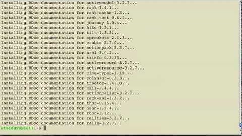 How to Install Ruby on Rails With RVM On Ubuntu 12.04