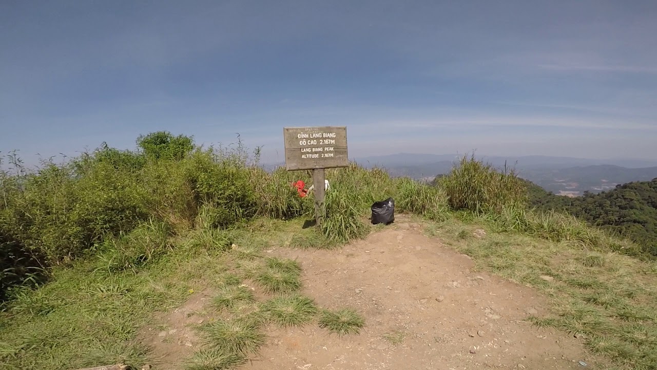 At the top of LangBiang