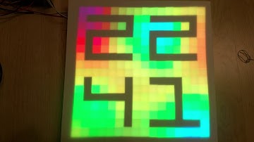 LED-Matrix DigiClock Inverted