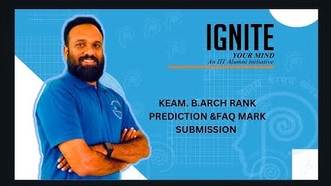 KEAM B Arch Rank Prediction Alert! 📹 Revealing Top Index Score under Abhilash Sir