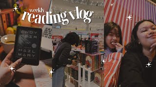 reading and watching project hail mary | reading vlog #3