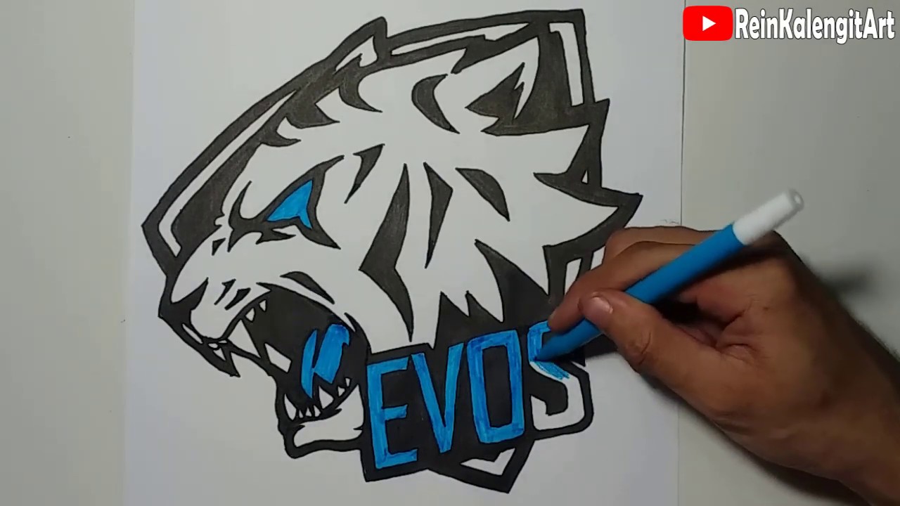 Menggambar Logo EVOS Team Mobile Legend Indonesia YouTube