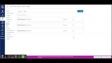Signing up for a Group in Canvas