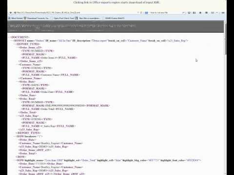 How to: Get input XML with Region2XSLTReport
