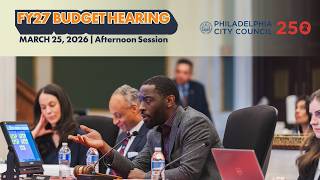 Committee of the Whole: Budget Hearing 03-25-2026 (Afternoon)