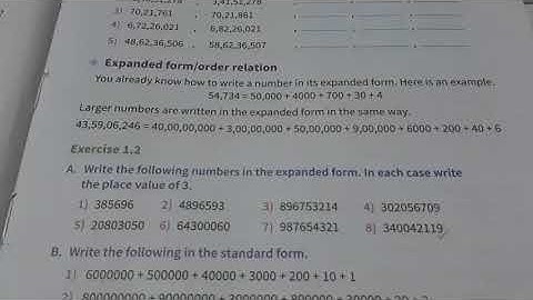 Class 5 maths| Ch 1 large numbers| Lecture 4 Ex.1.2 Qué.A | By Shalini Kushwaha