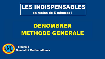 Dénombrer Méthode générale.  Terminale spécialité maths.