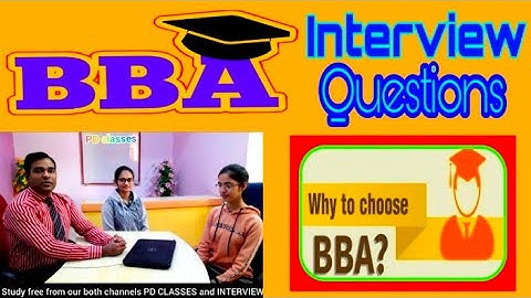 BBA Interview questions and answers | Bachelor in Business Administration | Interview Guide