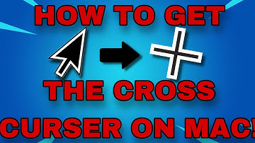 HOW TO GET THE CROSS  CURSOR ON MAC!
