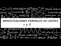 Demostraciones formales de límites (parte 1)