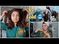 WASHING MY HAIR WITH ICE COLD WATER 💦 || HOW TO GET SILKY SHINY HAIR AT HOME @Nishoo Khan