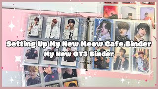 Setting up my New Meow Cafe Binder ✨ OT3 Binder Glow Up