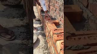 the process of making a fence using bricks #construction #fence #brick #popular #viralshorts #shorts