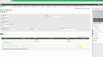 6 Quote Selection to Purchase Order