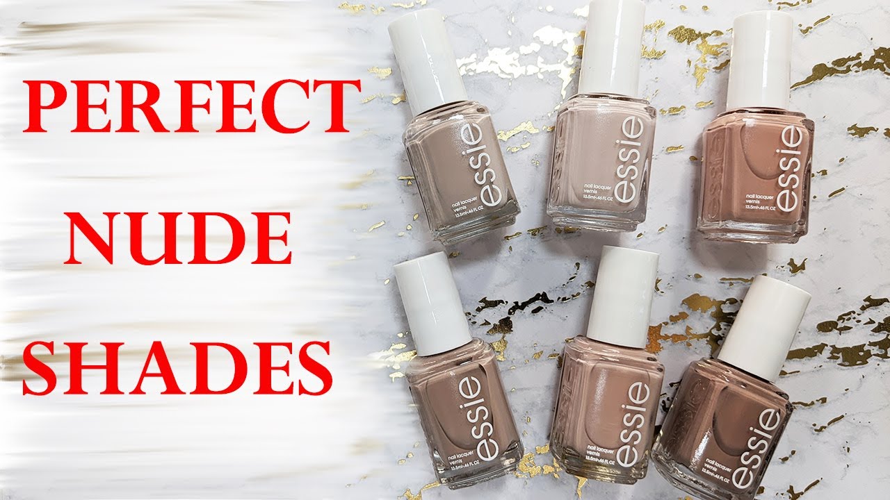 ALL MY NUDE NAIL POLISHES FROM ESSIE  Application + Swatches on the  Natural Nails 