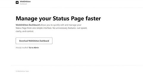 How to add Dashboard to WebOrbiton Self-hosted Status Monitoring