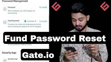 Gate.io Fund Password Reset || Recover gate.io fund password