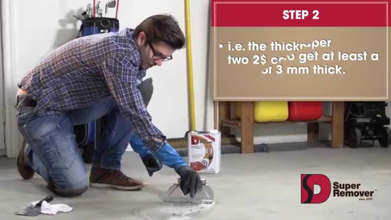 Super Remover Instructions To Remove Paint From Concrete Youtube
