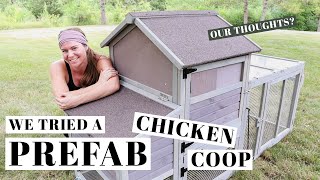 Trying a PREFAB CHICKEN COOP | Small Backyard Flock Housing | Aivituvin Review | Poultry Tractor Run