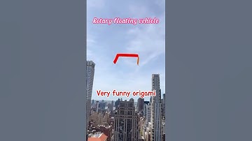Rotating floating aircraft, a very interesting origami process!A paper plane with the longest flight
