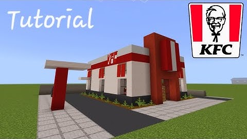 Tutorial: How to make a KFC Restaurant IN MINECRAFT!!!!! (2023 City Build)