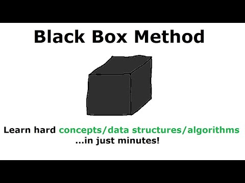 The Black Box Method: How to Learn Hard Concepts Quickly