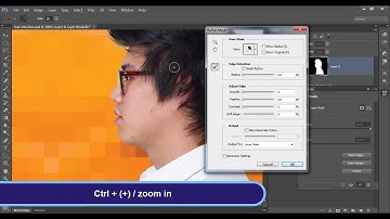 C) masks panel +properties panel of Masks in Photoshop CS6 (3/4) "mask edge"