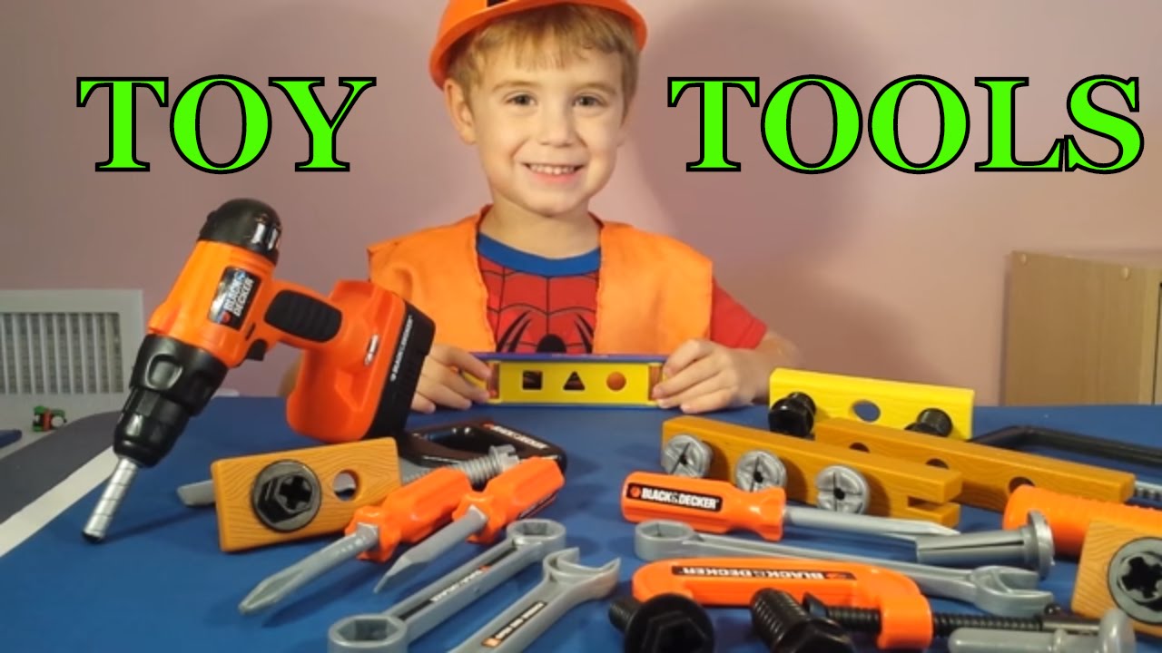 Kids Video Compilation Toy Tool Set Black and Decker Bob the