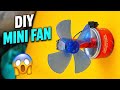 DIY Mini Fan using DC Motor 🔥 | Easy Science Project at Home| Mini Table Fan