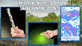 Rainy Spring Night!!! South TX Snake Hunting 2024!!!