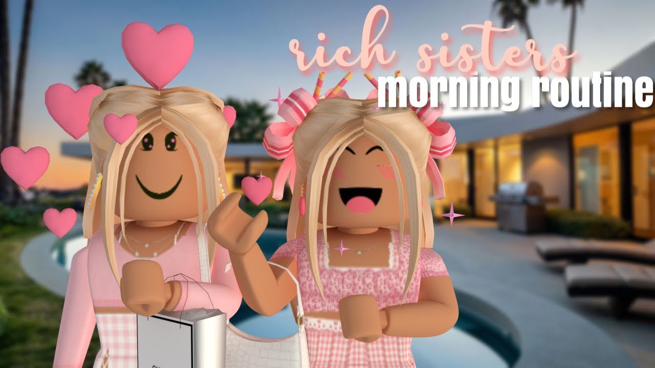 poor vs rich roblox bloxburg morning routine w saraplaysnow