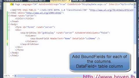 Displaying Data with ASPNET Web Forms - Six Month Industrial Training in Chandigarh