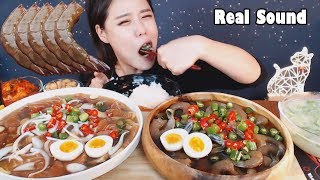 [Sub]/ [ soy sauce marinated shrimp and salmon ] /Mukbang eating show yummy