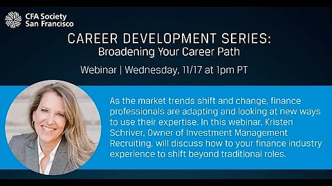 Career Development Series with Kristen Schriver: B...