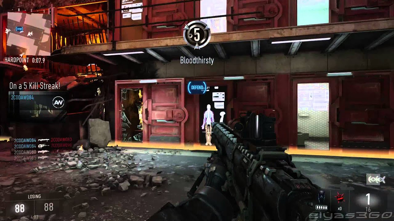 Advanced Warfare | Multiplayer Gameplay 1080p | Bal-27 & MORS | Hardpoint | Elyas